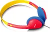 A pair of colorful headphones is shown against a white background. Produktbild-Vorschau