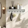 COSTWAY Wandhaken mit Ablage, 80 cm Holz-Garderobe mit 6 Produktbild-Vorschau 9