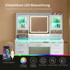 WOLTU Schminktisch mit RGB- und LED-Beleuchtung, großer Produktbild-Vorschau 4