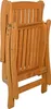 A folded wooden chair. Produktbild-Vorschau