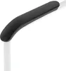 A close-up view of a black padded armrest on a white frame, likely part of a mobility aid or assistive device. Podgląd zdjęcia produktu