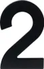 hausnummer Nr.2 95mm Edelstahl SCHWARZ Produktbild-Vorschau 1