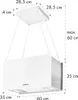 Kronleuchter L Inselabzugshaube 60cm Abluft: 590m³/h LED Produktbild-Vorschau 8