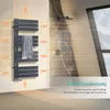 EMKE radiatore bagno piatto 1599x600 mm nero Anteprima dell’immagine prodotto 2