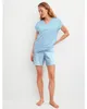Calida Damen Shorty Pyjama Lovely Nights cascade blue 48551 Produktbild-Vorschau 1