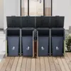 Mülltonnenbox mit Klappdeckel, lamellierter Lüftung, Produktbild-Vorschau 3