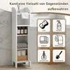 Badezimmerschrank schmales Badregal Weiß 20 x 20 x 80 cm Produktbild-Vorschau 8