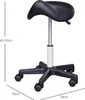 HOMCOM Rollhocker Höhenverstellbarer Drehhocker Produktbild-Vorschau 3