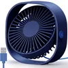 A blue USB desk fan with a coiled cord and USB plug. Produktbild-Vorschau