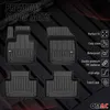 2014-2024 Dywaniki podłogowe Volvo XC90 TPE czarne 4 szt Podgląd zdjęcia produktu 2