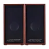 Two brown and black speakers are shown side-by-side against a white background. Anteprima dell’immagine prodotto