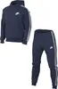 NIKE Herren Club Fleece Tracksuit, MIDNIGHT NAVY/WHITE, M Produktbild-Vorschau 1