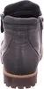 The back view of a black leather boot. Produktbild-Vorschau