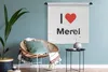 MuchoWow® Wandteppich Wandbehang Ich liebe - Merel - Produktbild-Vorschau 4