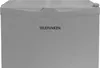 A front view of a light gray Telefunken mini-fridge. Produktbild-Vorschau