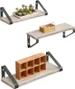 Étagères murales Relaxdays, lot de 3, 3 tailles : 30, 35 et Voir les images du produit 1
