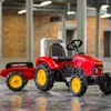 FALK Red Supercharger Trattore a pedali con rimorchio Anteprima dell’immagine prodotto 6