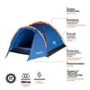 Turistický stan NILS Camp NC6010 Hiker modrý Náhled obrázku produktu 10