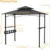 JOIEYOU BBQ altán 245x153x250cm Ohnivzdorný zahradní altán Náhled obrázku produktu 2