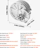 A detailed diagram of an electric motor with dimensions and specifications. Produktbild-Vorschau