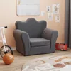 vidaXL Divano letto per bambini antracite in morbido Anteprima dell’immagine prodotto 2