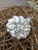 Christbaumkugel Schneeflocke Zilia breit, silber Produktbild-Vorschau 1