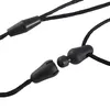 Close-up of a black silicone teething necklace clasp. Produktbild-Vorschau