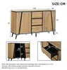 Merax Sideboard mit 2 Türen und 3 Schubladen, Kommode mit 2 Produktbild-Vorschau 5