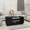 vidaXL Tavolino nero 102x55x43 cm Materiale ligneo Anteprima dell’immagine prodotto 2