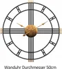 Wanduhr,50cm Moderne einfache Wohnzimmer Wanduhr, Eisen Produktbild-Vorschau 4