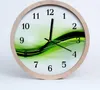 Holzuhr 20fi cm wanduhr - Kunst abstrakte Linien Produktbild-Vorschau 1