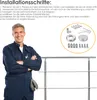 EINFEBEN Treppengeländer Geländer Edelstahl 120 cm 5 Produktbild-Vorschau 3
