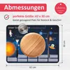 stabiles Vinyl Tischset - Sonnensystem Kinder Platzset Produktbild-Vorschau 3