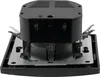 A close-up, angled view of a black electrical outlet with integrated USB ports, set against a white background. Produktbild-Vorschau