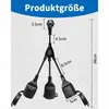 3‑Fach Stromverteiler, Außen Mehrfachsteckdose Mit Produktbild-Vorschau 2
