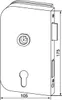 Serrure de porte en verre OFFICE Junior LM argent éloxé.PZ Voir les images du produit 2