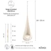 MAMOI® Huśtawka worek wiszący dla dzieci | Huśtawka kokon Podgląd zdjęcia produktu 3