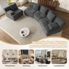 Merax Modulares Sofa 4-Sitzer aus Cordstoff, 4 frei Produktbild-Vorschau 3