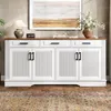 Merax Sideboard Wohnzimmerschrank mit 3 Schubladen und 4 Produktbild-Vorschau 4