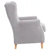 Max Winzer Ohrenbackensessel Lorris - Velourstoff silber - Produktbild-Vorschau 3