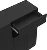 A close-up, angled view of a black cabinet with one drawer partially open. Anteprima dell’immagine prodotto