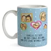 Mr. & Mrs. Panda Kaffeebecher Igel Familie - Blau Pastell - Produktbild-Vorschau 3
