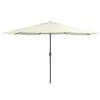 A cream-colored patio umbrella is shown against a white background. Produktbild-Vorschau