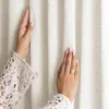 Gardine Vorhang Kräuselband Leinen 140x250 cm Hell Beige Produktbild-Vorschau 5