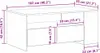 vidaXL Couchtisch Artisan-Eiche 102 x 55 x 43,5 cm Produktbild-Vorschau 8