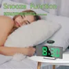 Digitální budík do ložnice, 7palcový LED zrcadlové plátno, Náhled obrázku produktu 3