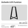 Natural Goods Berlin Tischgestell Pyramide, Tischfuß aus Produktbild-Vorschau 2
