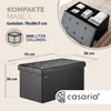 CASARIA® Sitzbank mit Stauraum Faltbar Schwarz 80x40x40cm Produktbild-Vorschau 6