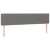 vidaXL Boxspringbett mit Matratze Dunkelgrau 200x200 cm Produktbild-Vorschau 5