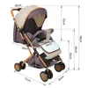 Kinderbuggy Klappbar mit Liegefunktion,Reisebuggy Produktbild-Vorschau 7